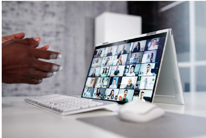 Video conferencing solution in use