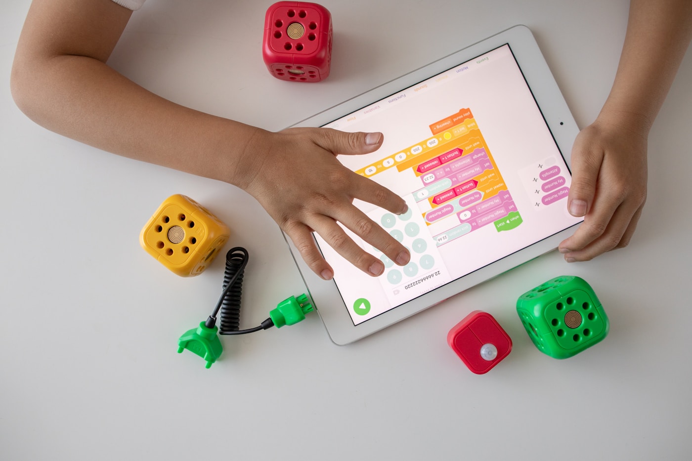 Hands-on STEM coding and robotics session